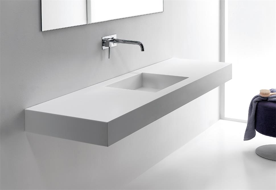 Double Sink Corian Formica Hi Macs Solid Surface Vanity