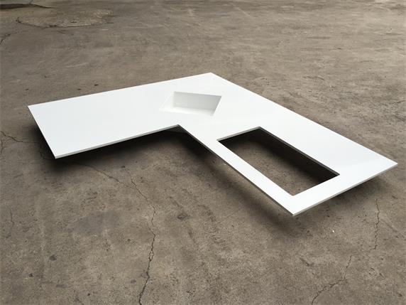 White Corian Kitchen Bathroom Countertops With Sink