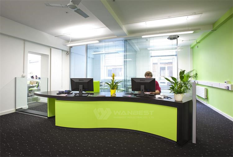 Tailored Design Office Reception Desk Green Counter