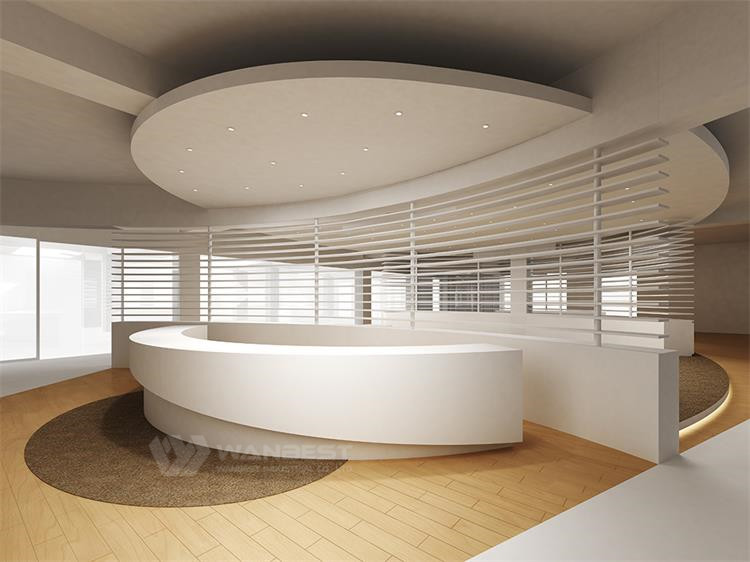 Large Round Reception Desk Office Furniture For Sale