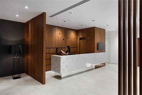 Popular White Artificial Stone Reception Desk For Sale