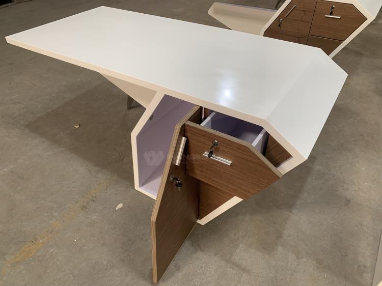 Newest office table solid surface laptop desk