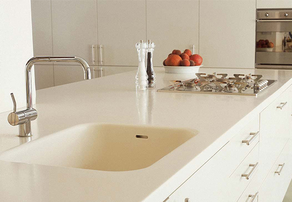 solid surface kitchen countertops